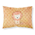 Carolines Treasures Polkadot Lion Watercolor Pillowcase, Standard, Multicolor