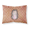 Carolines Treasures Polkadot Hedgehog Watercolor Pillowcase, Standard, Multicolor