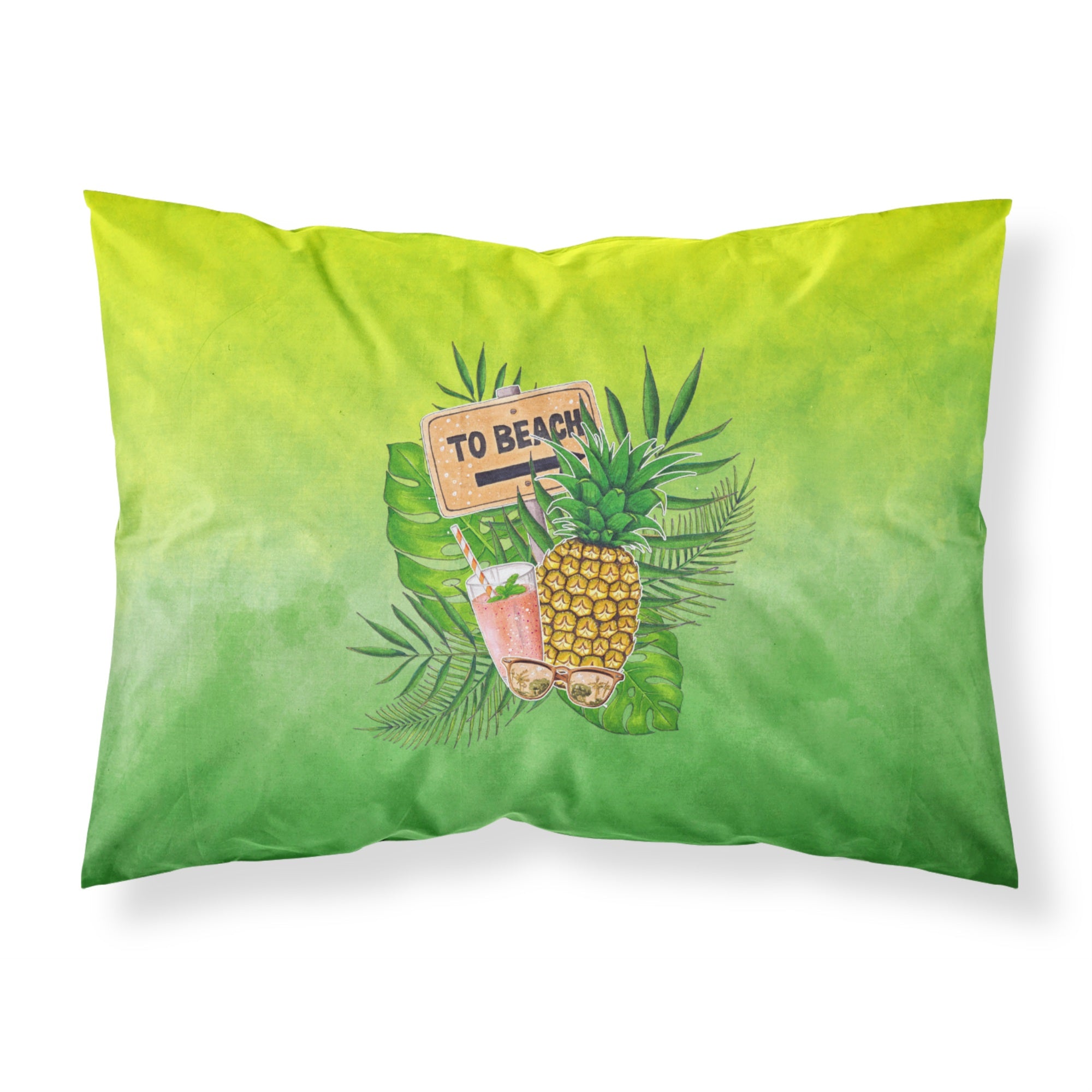 To the Beach Summer Fabric Standard Pillowcase