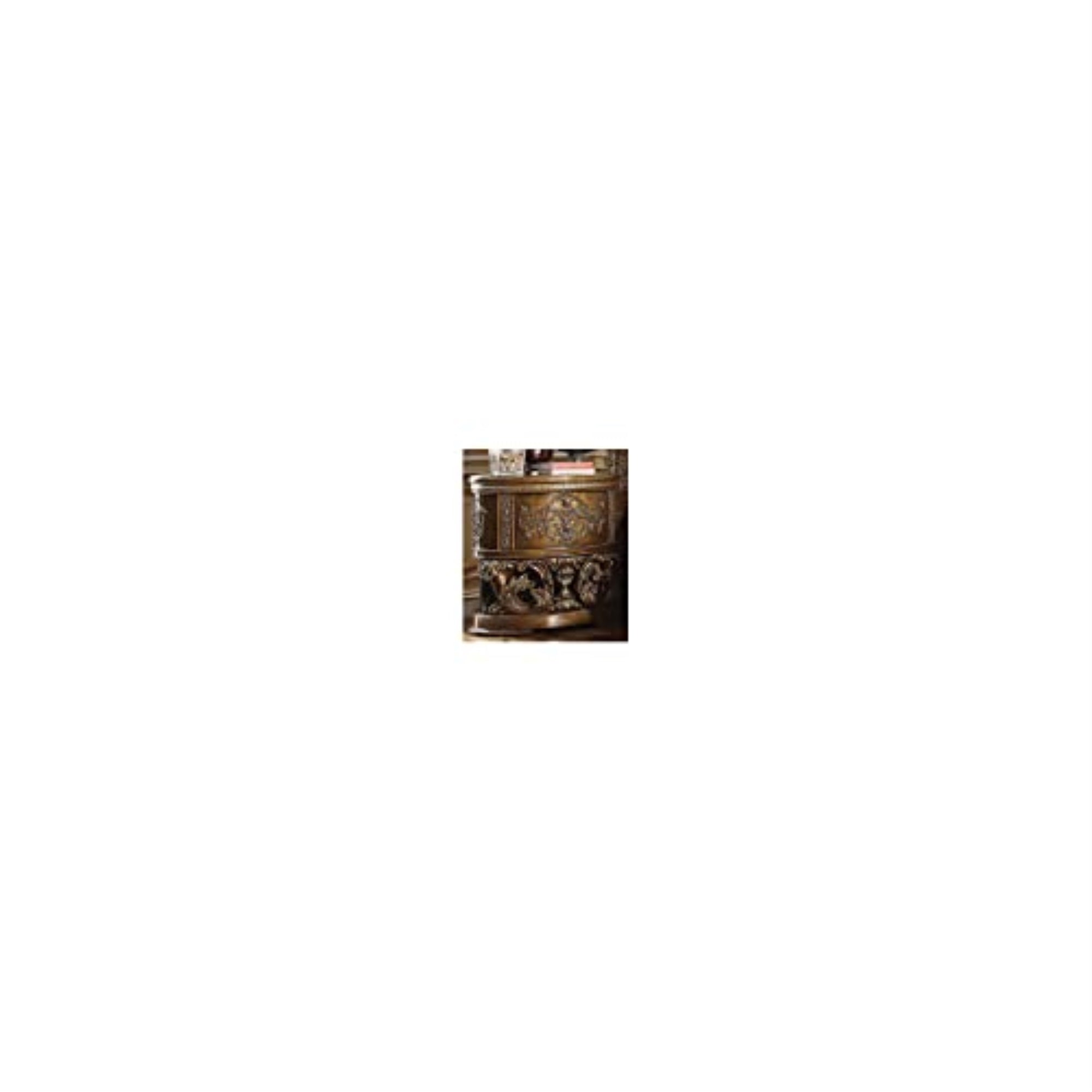 BD00472 - Nightstand, Brown & Gold Finish - Constantine
