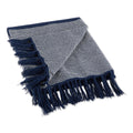 NAVY URBAN CITYSCAPE BORDER THROW