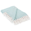 DII Aqua Woven Throw