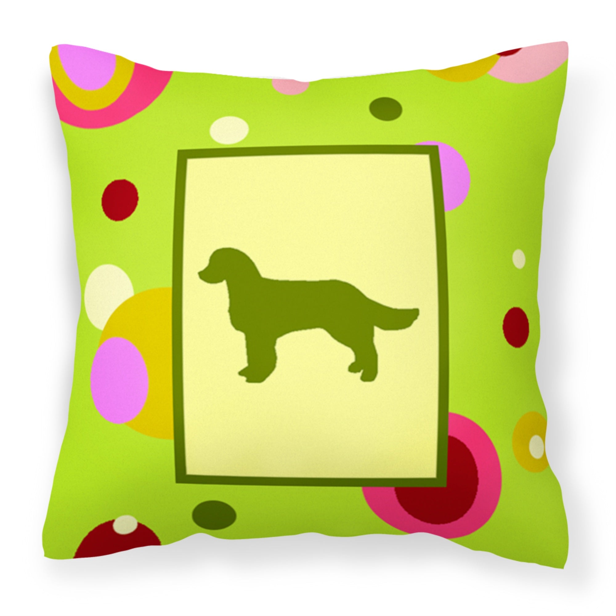 Carolines Treasures CK1005PW1414 American Water Spaniel Decorative Canvas Fabric Pillow, Large, Multicolor