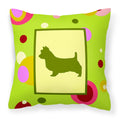 Carolines Treasures CK1009PW1414 Australian Terrier Decorative Canvas Fabric Pillow, Large, Multicolor