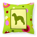 Carolines Treasures CK1013PW1414 Bedlington Terrier Decorative Canvas Fabric Pillow, Large, Multicolor