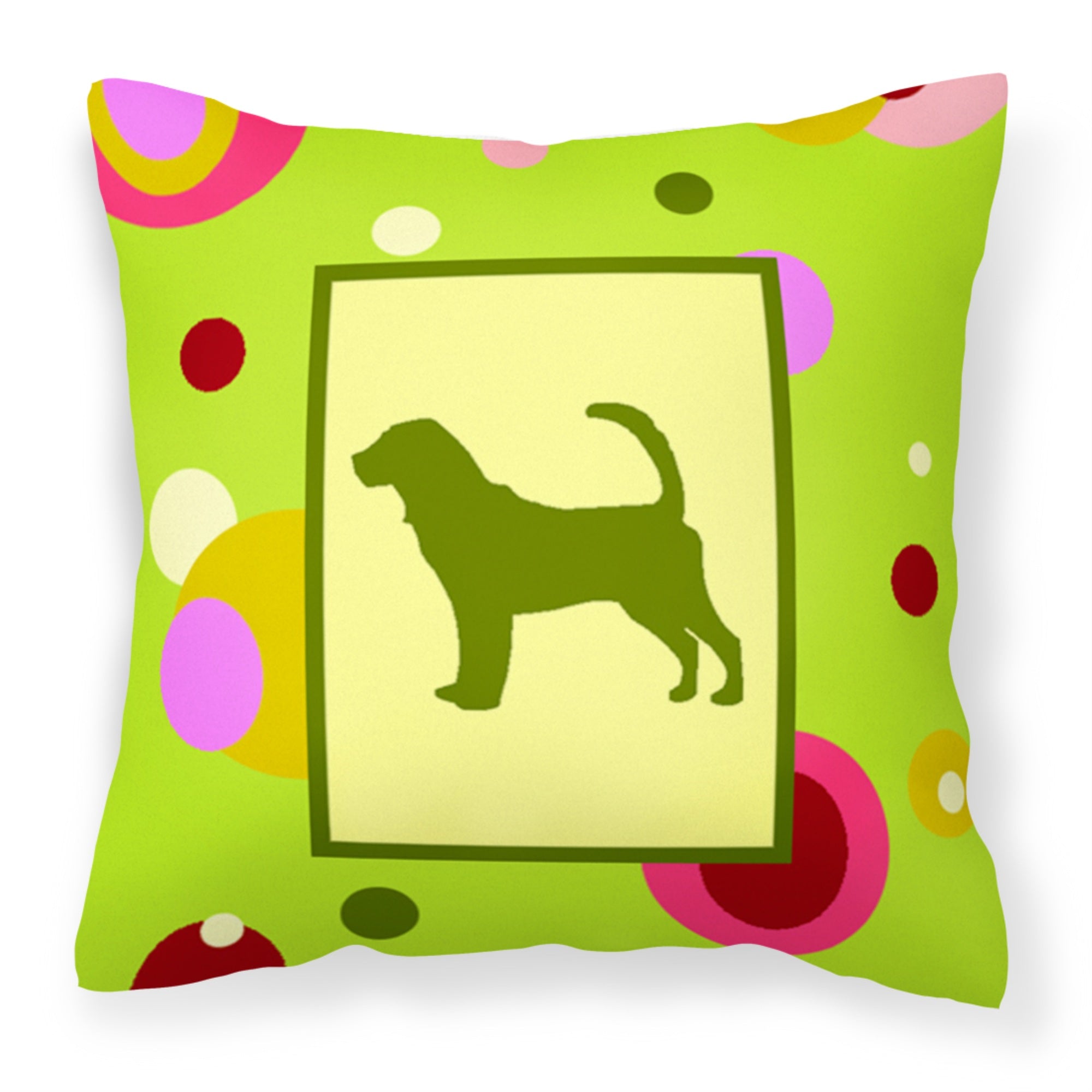 Carolines Treasures CK1014PW1414 Bloodhound Decorative Canvas Fabric Pillow, Large, Multicolor