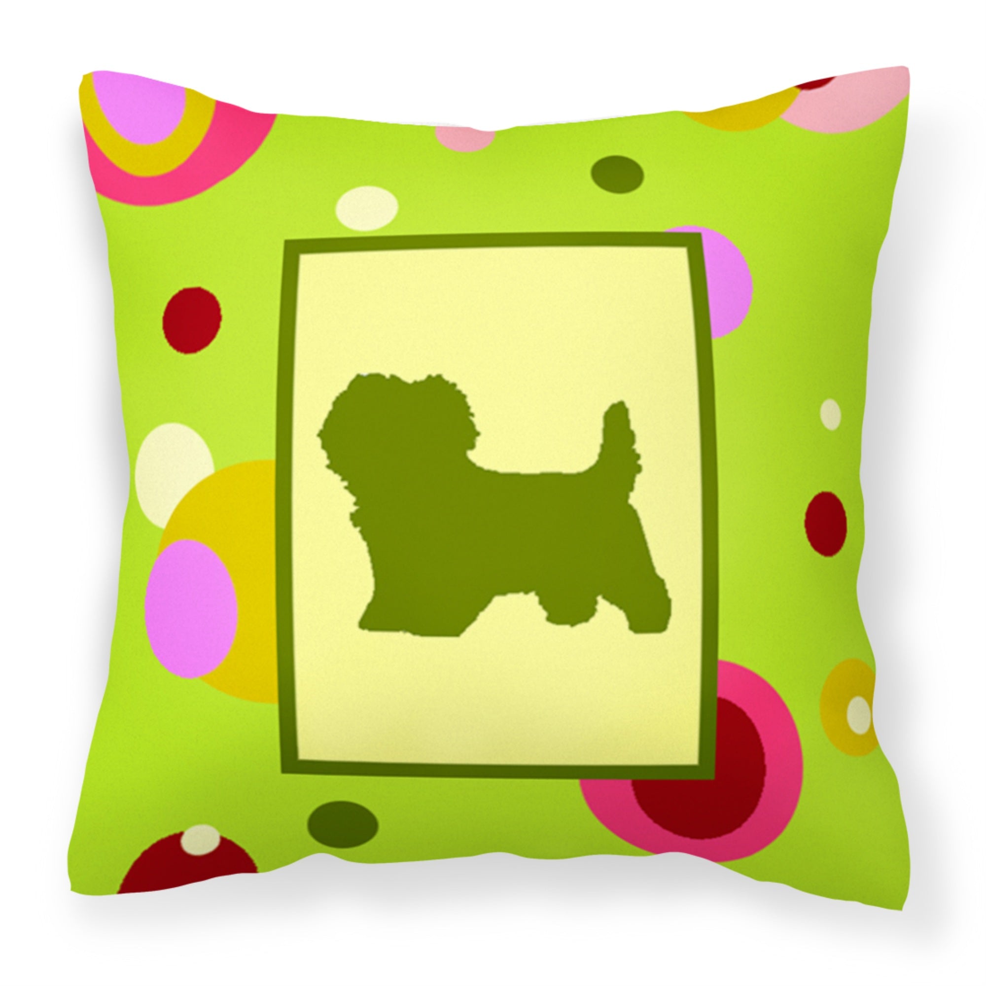 Carolines Treasures CK1019PW1414 Cairn Terrier Decorative Canvas Fabric Pillow, Large, Multicolor
