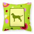 Carolines Treasures CK1020PW1414 Chesapeake Bay Retriever Decorative Canvas Fabric Pillow, Large, Multicolor