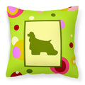 Carolines Treasures CK1022PW1414 Cocker Spaniel Decorative Canvas Fabric Pillow, Large, Multicolor