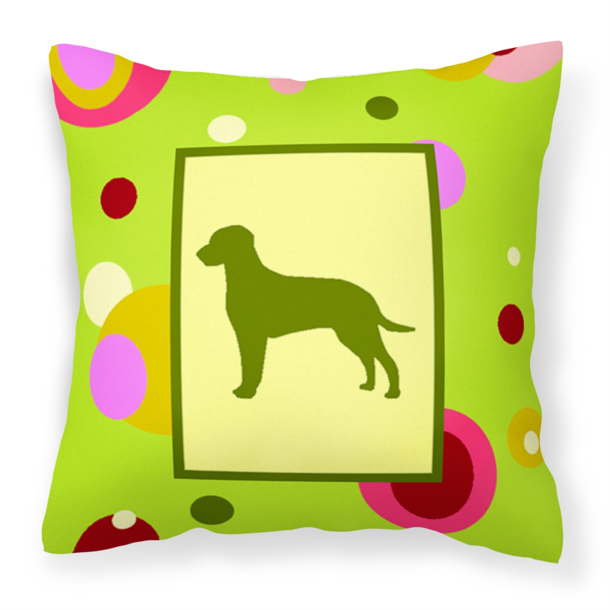Carolines Treasures CK1023PW1414 Curly Coated Retriever Decorative Canvas Fabric Pillow, Large, Multicolor