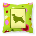 Carolines Treasures CK1026PW1414 Cocker Spaniel Decorative Canvas Fabric Pillow, Large, Multicolor