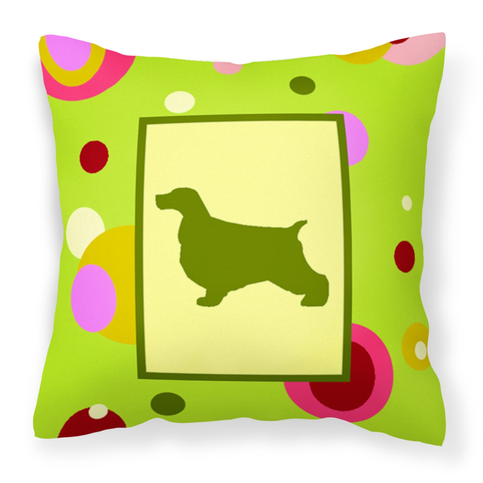 Carolines Treasures CK1026PW1414 Cocker Spaniel Decorative Canvas Fabric Pillow, Large, Multicolor