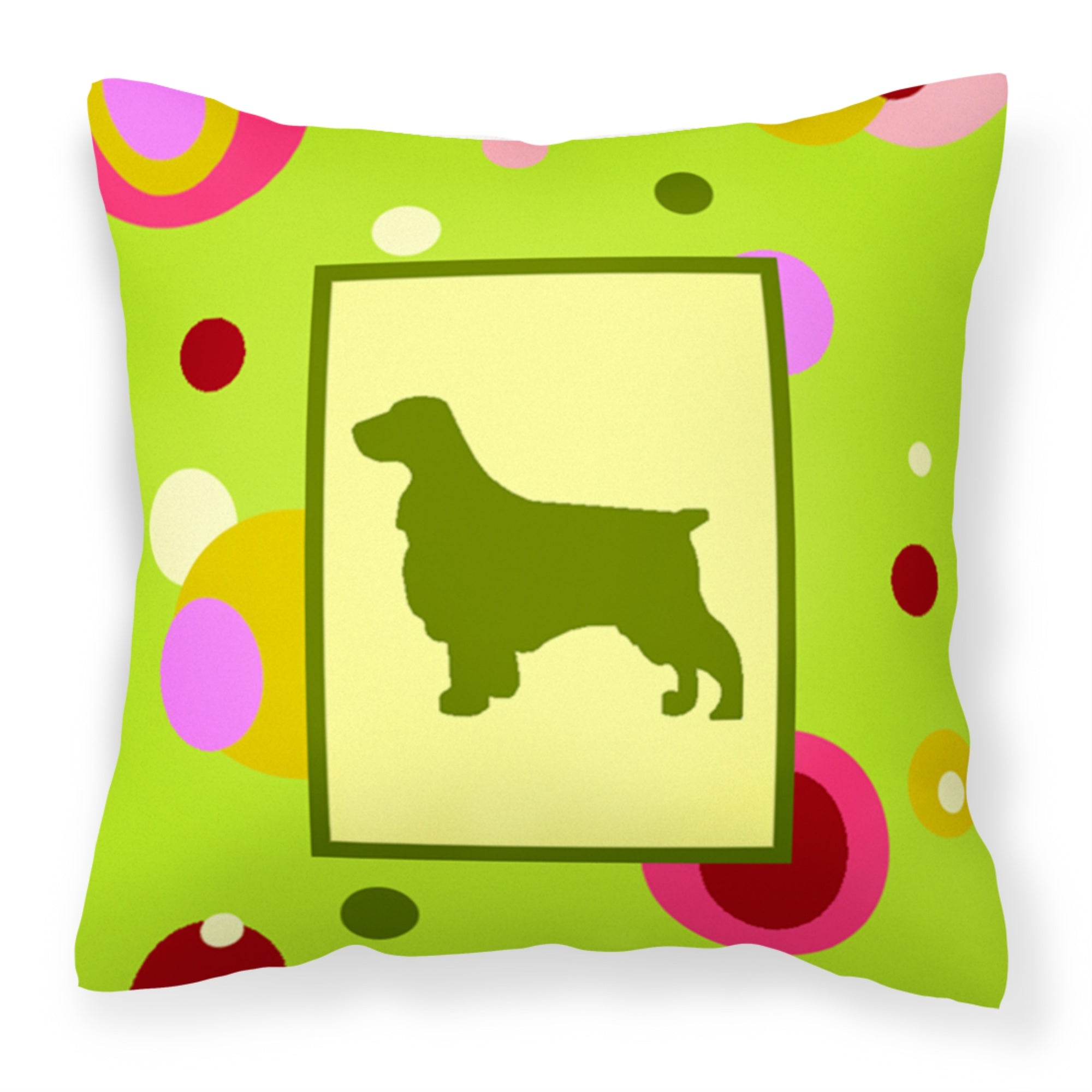 Carolines Treasures CK1030PW1414 Field Spaniel Decorative Canvas Fabric Pillow, Large, Multicolor