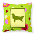 Carolines Treasures CK1033PW1414 Golden Retriever Decorative Canvas Fabric Pillow, Large, Multicolor