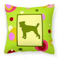 Carolines Treasures CK1041PW1414 Jack Russell Terrier Decorative Canvas Fabric Pillow, Large, Multicolor