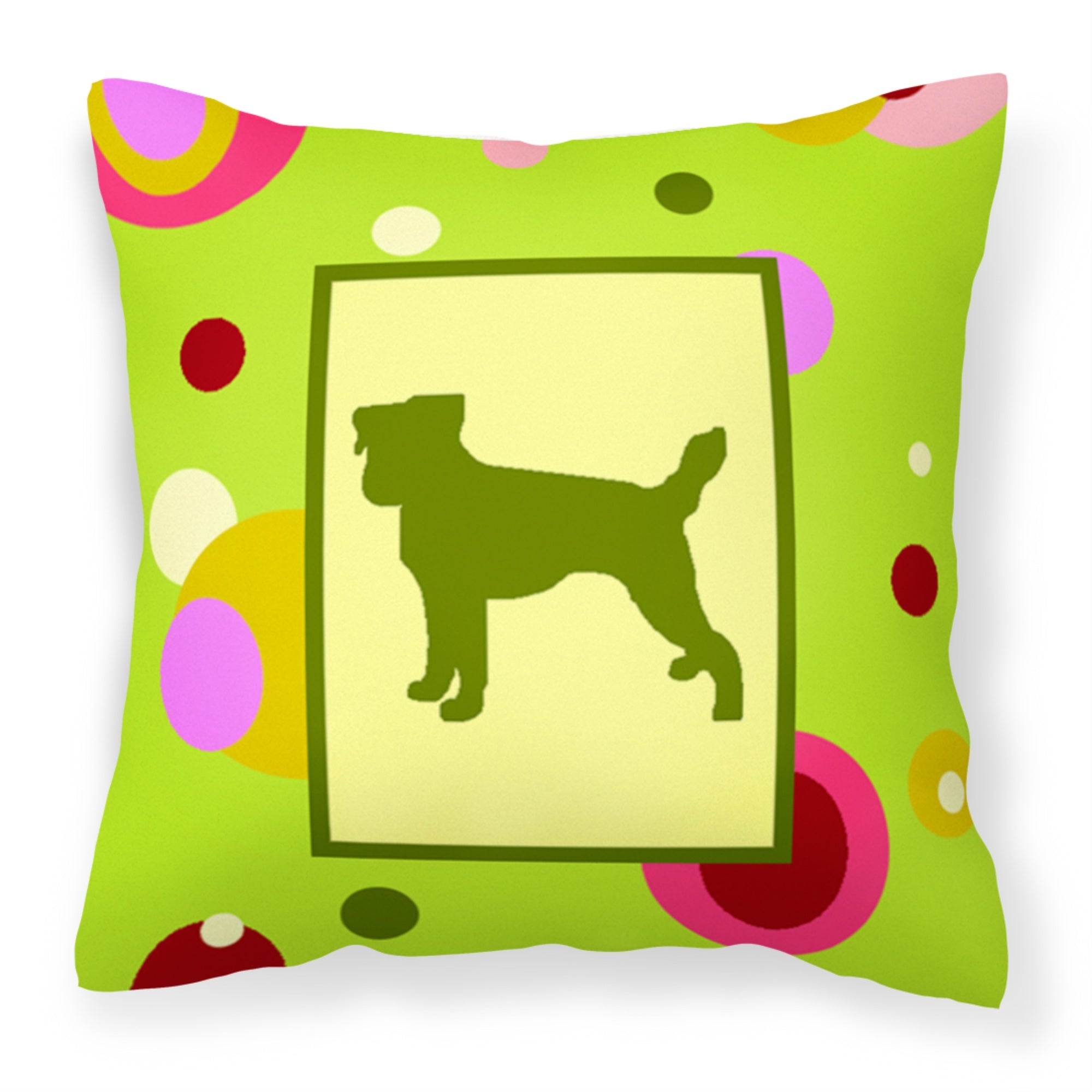 Carolines Treasures CK1041PW1414 Jack Russell Terrier Decorative Canvas Fabric Pillow, Large, Multicolor