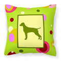 Carolines Treasures CK1062PW1414 Vizsla Decorative Canvas Fabric Pillow, Large, Multicolor