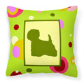 Carolines Treasures CK1065PW1414 Westie Decorative Canvas Fabric Pillow, Large, Multicolor