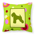 Carolines Treasures CK1066PW1414 Wheaten Terrier Soft Coated Fabric Pillow, Large, Multicolor