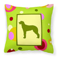 Carolines Treasures CK1071PW1414 Scottish Deerhound Decorative Canvas Fabric Pillow, Large, Multicolor