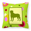 Carolines Treasures CK1076PW1414 Bullmastiff Decorative Canvas Fabric Pillow, Large, Multicolor