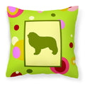 Carolines Treasures CK1081PW1414 Great Pyrenees Decorative Canvas Fabric Pillow, Large, Multicolor