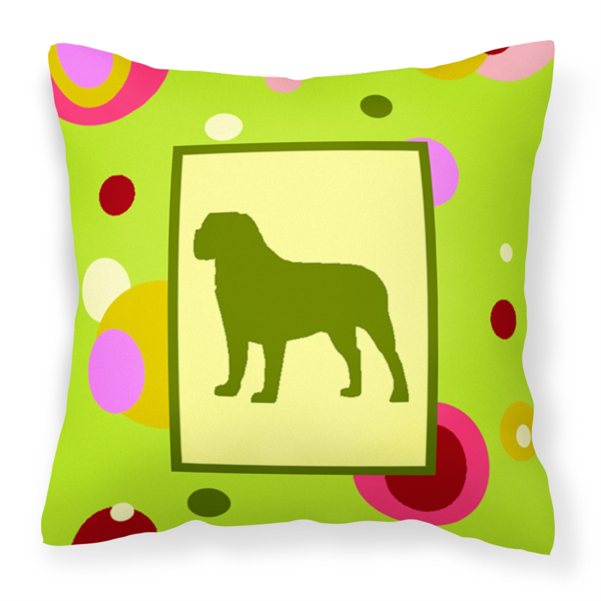 Carolines Treasures CK1083PW1414 Mastiff Decorative Canvas Fabric Pillow, Large, Multicolor