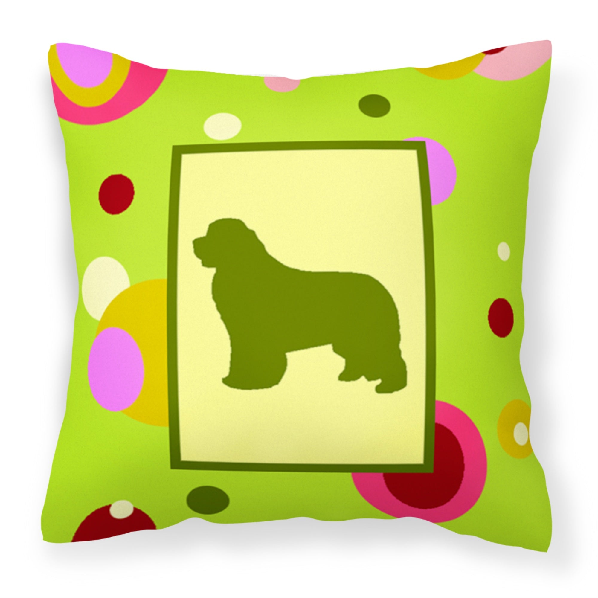Carolines Treasures CK1089PW1414 Newfoundland Decorative Canvas Fabric Pillow, Large, Multicolor