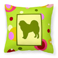Carolines Treasures CK1095PW1414 Tibetan Mastiff Decorative Canvas Fabric Pillow, Large, Multicolor