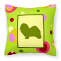 Carolines Treasures CK1101PW1414 Havanese Decorative Canvas Fabric Pillow, Large, Multicolor