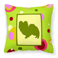 Carolines Treasures CK1105PW1414 Papillon Decorative Canvas Fabric Pillow, Large, Multicolor
