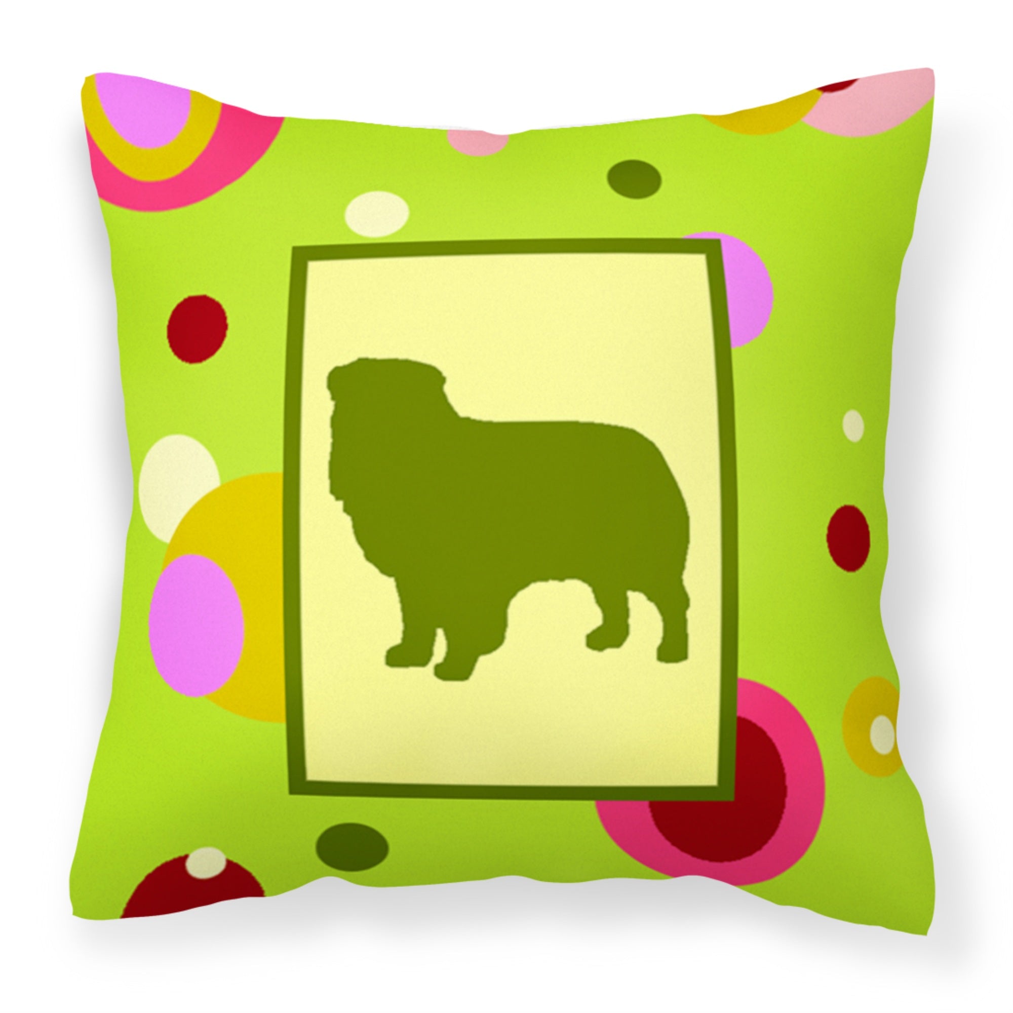 Carolines Treasures CK1111PW1414 Australian Shepherd Decorative Canvas Fabric Pillow, Large, Multicolor