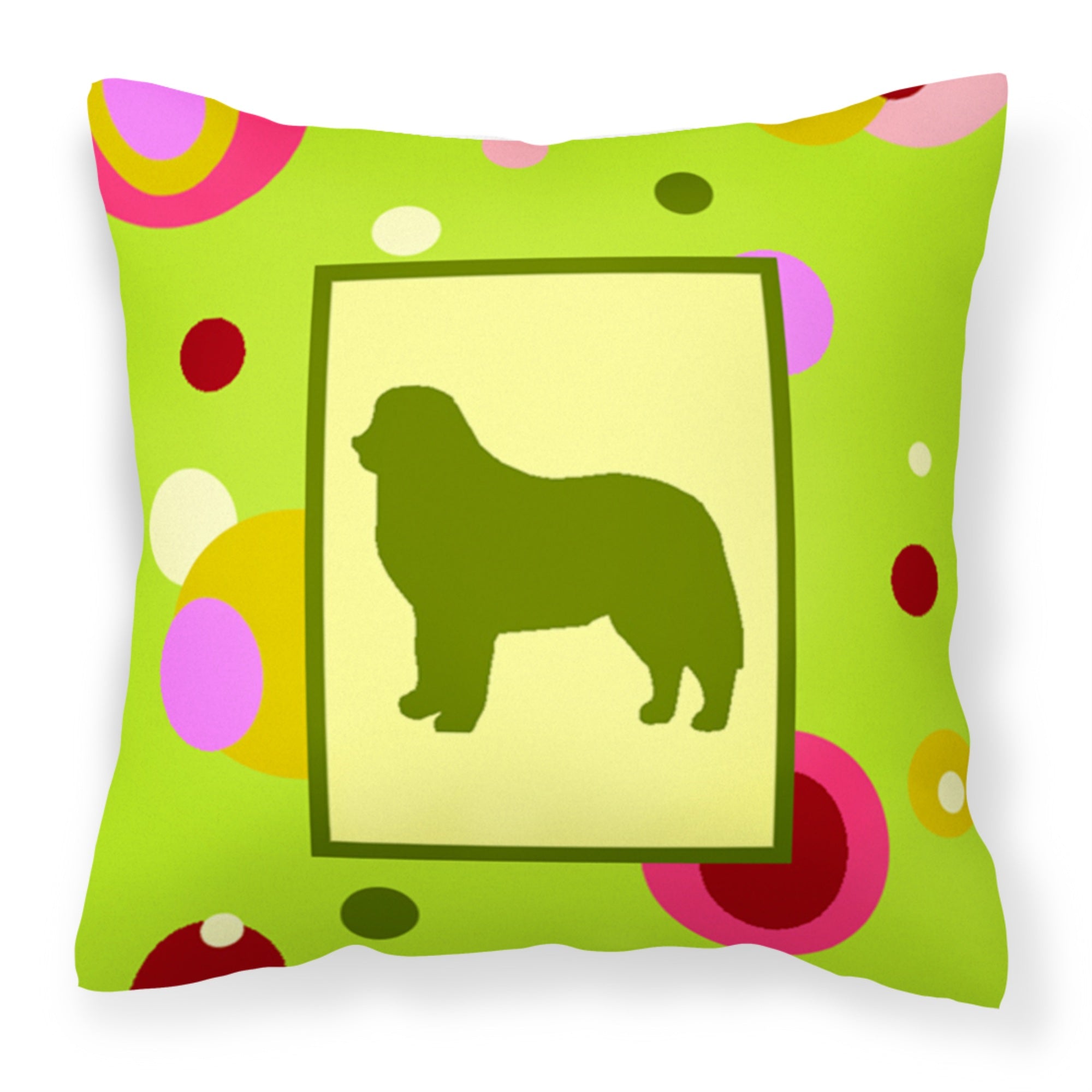 Carolines Treasures CK1117PW1414 Bernese Mountain Dog Decorative Canvas Fabric Pillow, Large, Multicolor