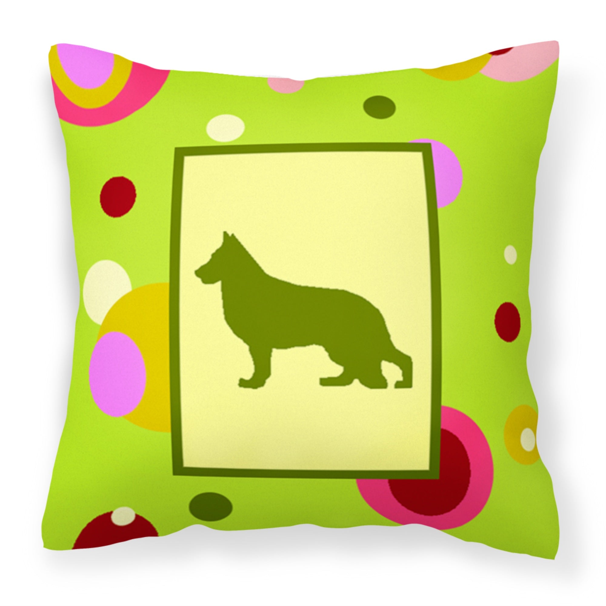Carolines Treasures CK1129PW1414 German Shepherd Decorative Canvas Fabric Pillow, Large, Multicolor
