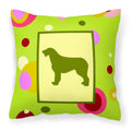 Carolines Treasures CK1135PW1414 Irish Wolfhound Decorative Canvas Fabric Pillow, Large, Multicolor