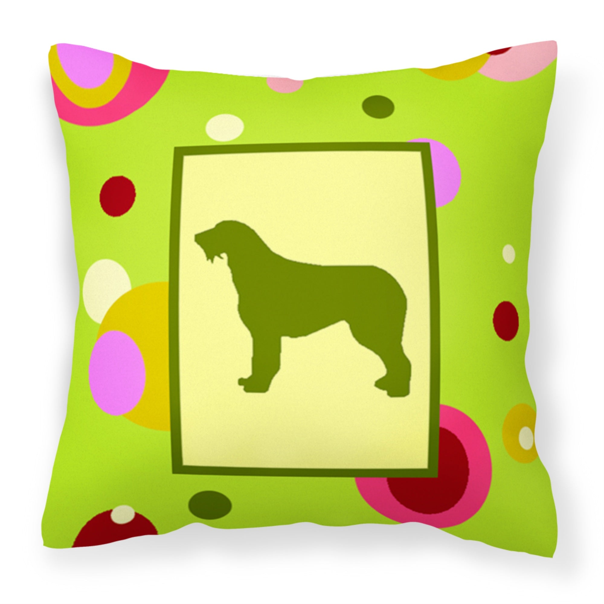Carolines Treasures CK1135PW1414 Irish Wolfhound Decorative Canvas Fabric Pillow, Large, Multicolor
