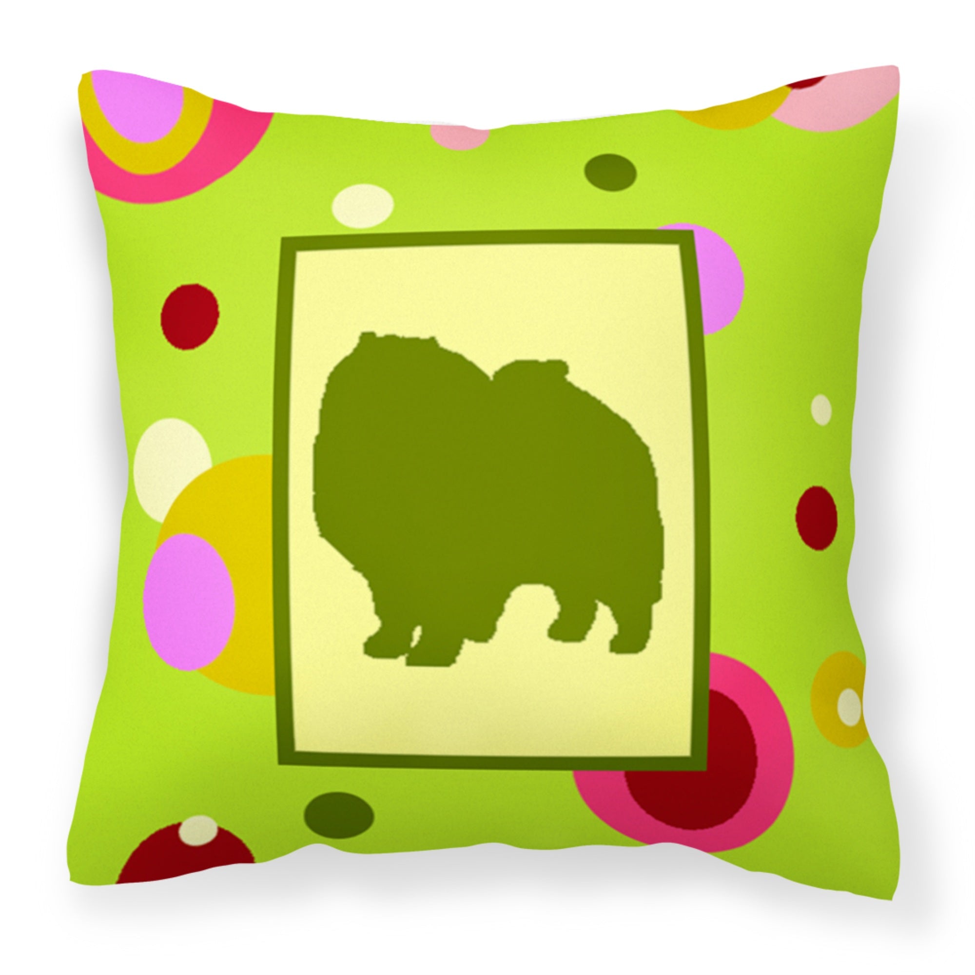 Carolines Treasures CK1137PW1414 Keeshond Decorative Canvas Fabric Pillow, Large, Multicolor