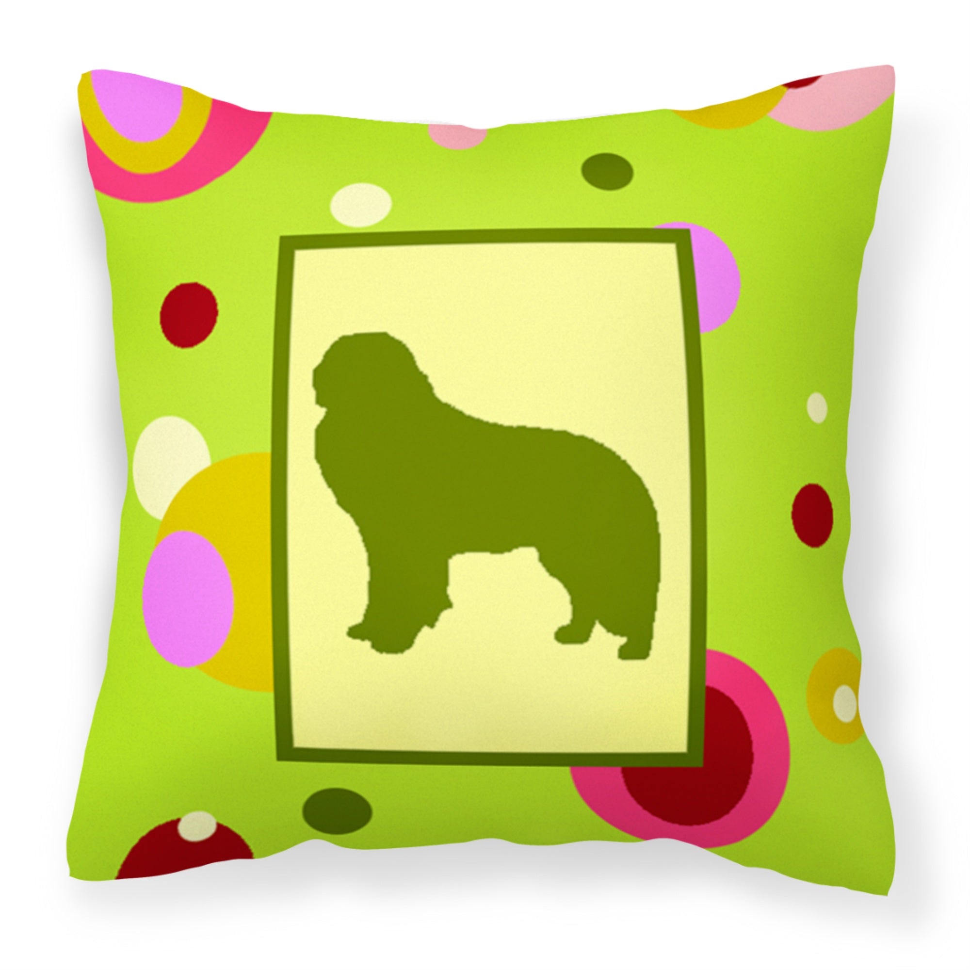 Carolines Treasures CK1138PW1414 Kuvasz Decorative Canvas Fabric Pillow, Large, Multicolor