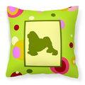 Carolines Treasures CK1140PW1414 Lowchen Decorative Canvas Fabric Pillow, Large, Multicolor