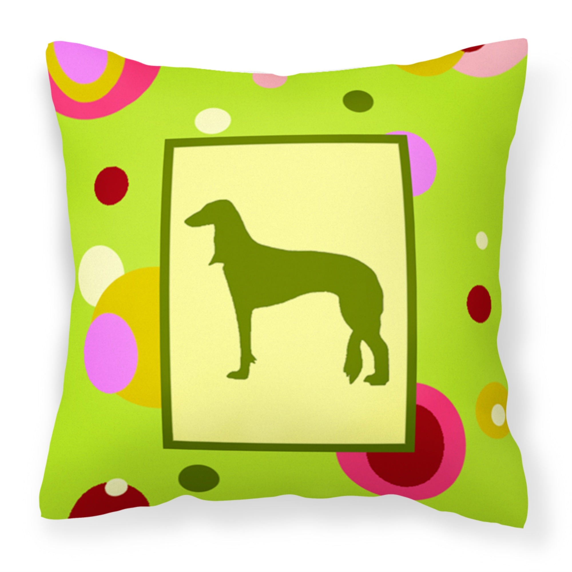 Carolines Treasures CK1146PW1414 Saluki Decorative Canvas Fabric Pillow, Large, Multicolor