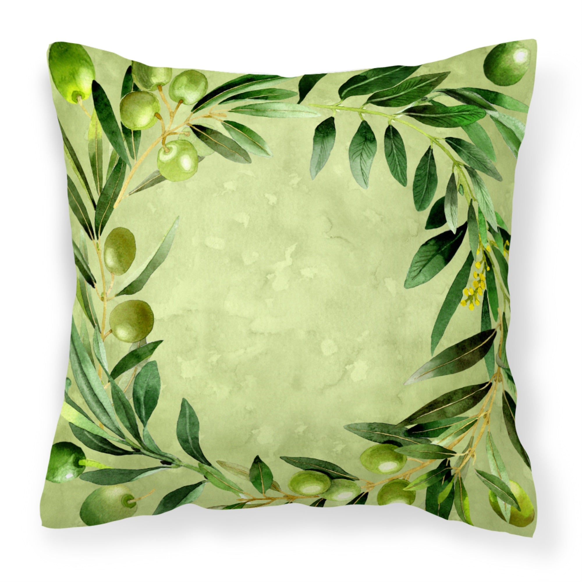 Carolines Treasures CK1702PW1818 Olives Fabric Decorative Pillow Patio-Furniture-Pillows, Multicolor