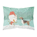 Carolines Treasures Snowman Beagle Christmas Fabric Standard Pillowcase