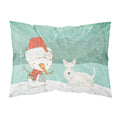 Carolines Treasures Snowman Wheaten Scottish Terrier Christmas Fabric Standard Pillowcase