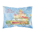 Merry Christmas Catahoula Leopard Dog Fabric Standard Pillowcase