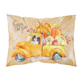 Fall Harvest Tricolor Cavalier Spaniel Fabric Standard Pillowcase