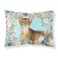 Carolines Treasures Abyssinian Spring Flowers Fabric Standard pillowcases, Multicolor