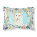 Carolines Treasures White Collie Fabric Standard pillowcases, Multicolor