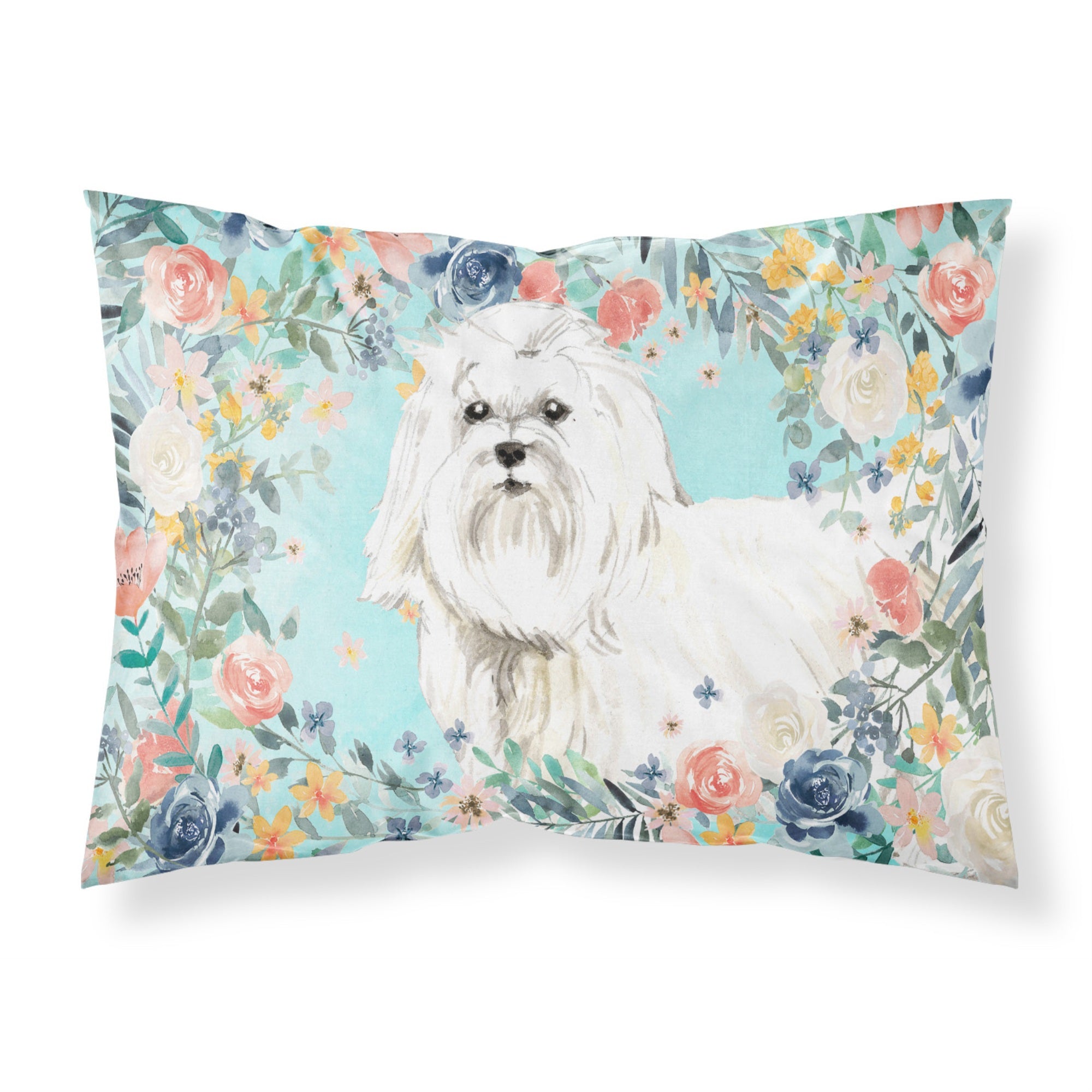 Carolines Treasures Maltese Fabric Standard pillowcases, Multicolor