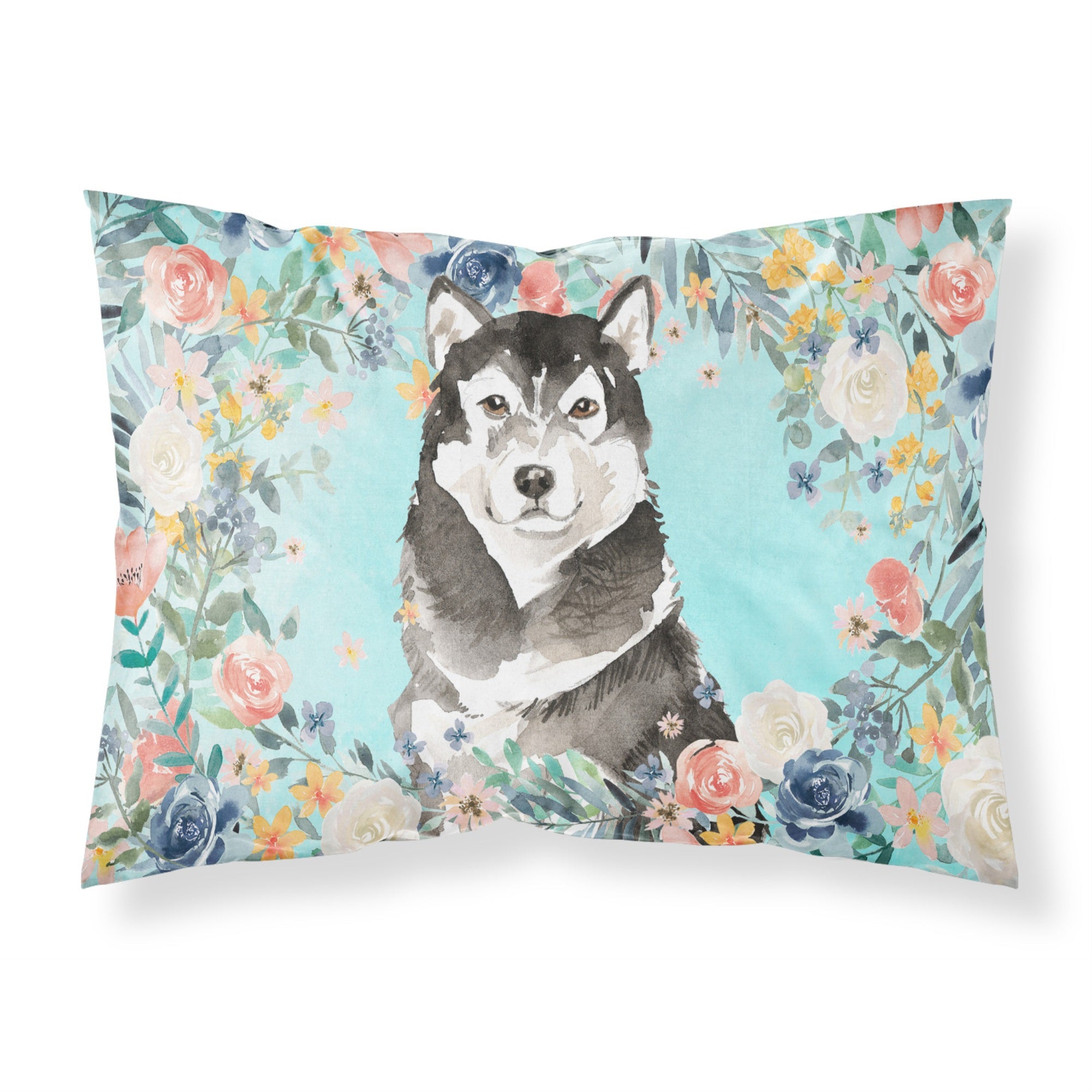Carolines Treasures Alaskan Malamute Fabric Standard pillowcases, Multicolor