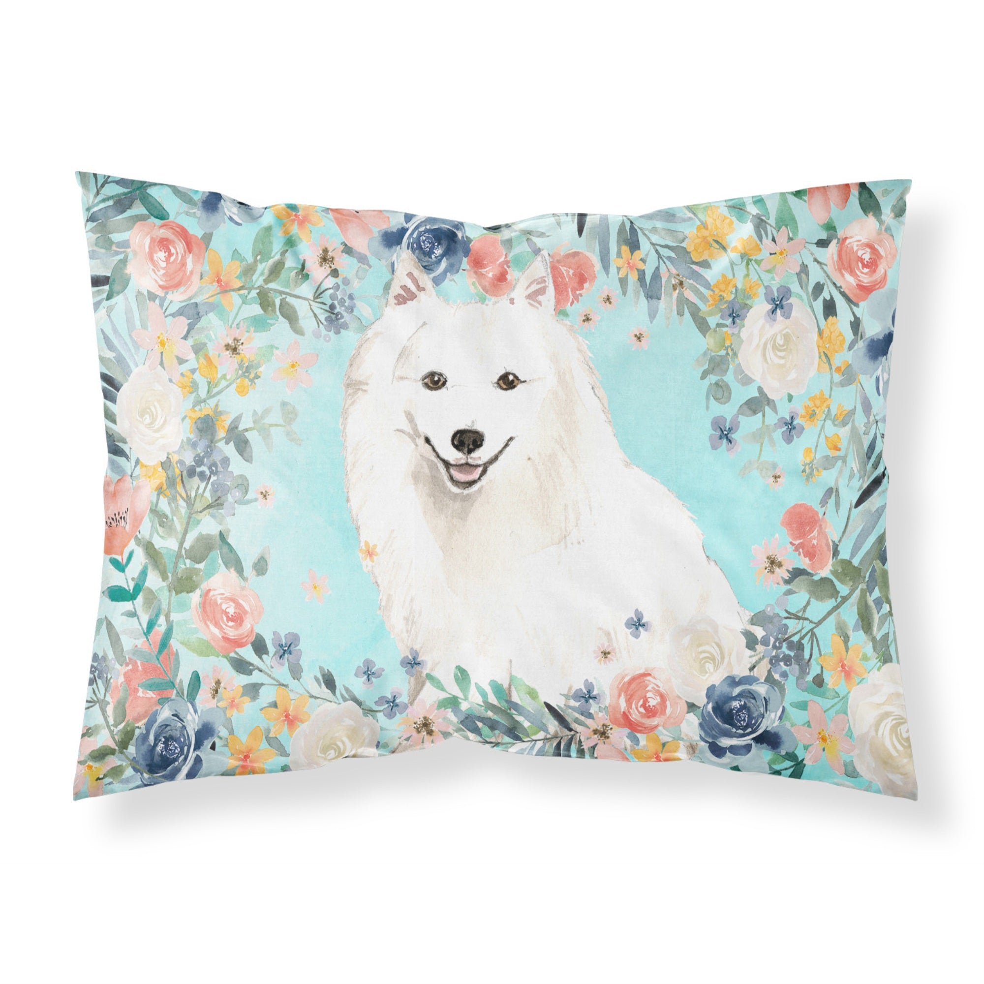 Carolines Treasures Japanese Spitz Fabric Standard pillowcases, Multicolor